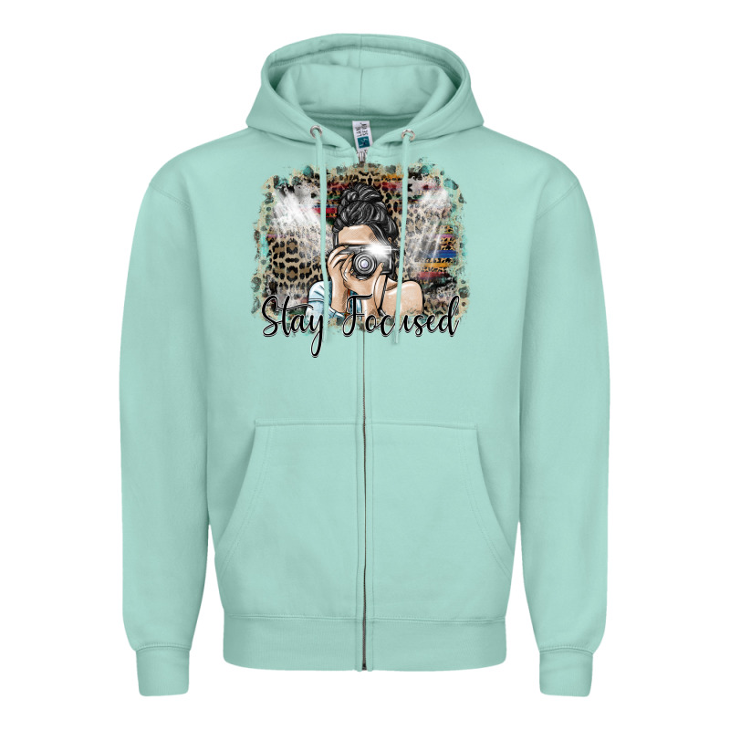 Stay Focused Zipper Hoodie by SublimationCraftShop | Teevron