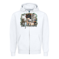 White stay focused Zipper Hoodie - SublimationCraftShop