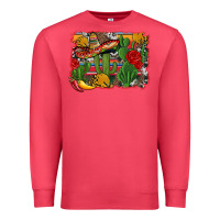 Cardinal mexican cacti background Premium Sweatshirt - Artiststas