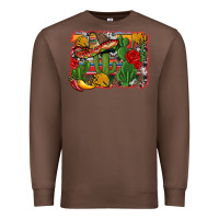 Chestnut mexican cacti background Premium Sweatshirt - Artiststas