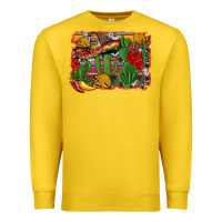 Lemon mexican cacti background Premium Sweatshirt - Artiststas