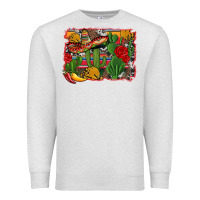 Oatmeal Heather mexican cacti background Premium Sweatshirt - Artiststas