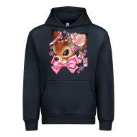 Navy reindeer head christmas Urban Hoodie - MaliasSmallBusiness