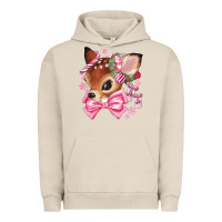 Pigment French Oak reindeer head christmas Urban Hoodie - MaliasSmallBusiness