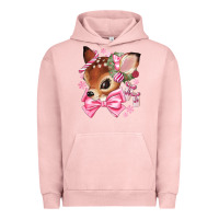 Pigment Salmon reindeer head christmas Urban Hoodie - MaliasSmallBusiness