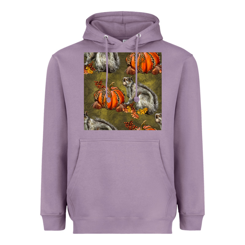 Squirrel Pumpkin Seamless Heavyweight Hoodie by BundleAndBundleShop | Teevron