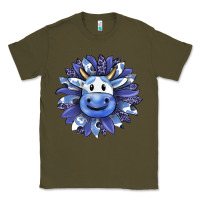 Army Green blueberry milkshake cow sunflower Classic Tee - RanaPortraitStore
