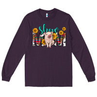 Plum show mom mothers day Long Sleeve Tee - texasbilliewilder