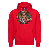 Red stay wild Zipper Hoodie - SublimationCraftShop