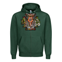 Sports Green stay wild Zipper Hoodie - SublimationCraftShop