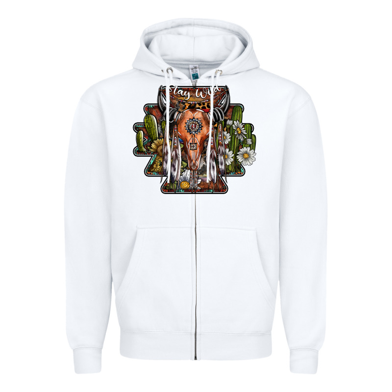 Stay Wild Zipper Hoodie by SublimationCraftShop | Teevron