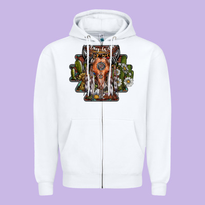 Stay Wild Zipper Hoodie Designed By Sublimationcraftshop