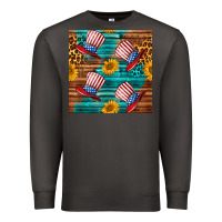 Smoke celebrity hat with leopard Premium Sweatshirt - BundleAndBundleShop