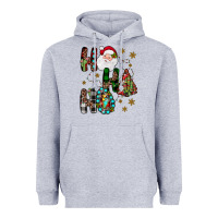 Heather Grey ho ho ho Heavyweight Hoodie - JahusDesignShop
