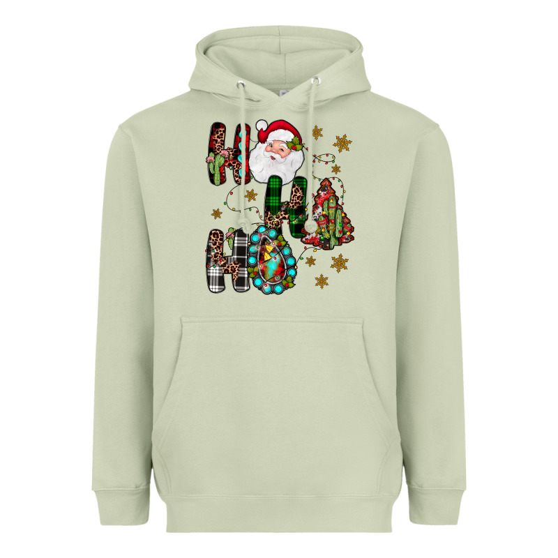 Ho Ho Ho Heavyweight Hoodie by JahusDesignShop | Teevron
