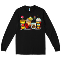 Black bus driver coffee cups Long Sleeve Tee - Zillion Design Studio