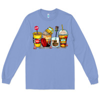 Colony Blue bus driver coffee cups Long Sleeve Tee - Zillion Design Studio
