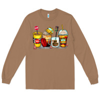 Toasted Coconut bus driver coffee cups Long Sleeve Tee - Zillion Design Studio