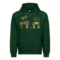 Forest Green just one more plant Urban Hoodie - MaliasSmallBusiness