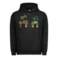 Pigment Black just one more plant Urban Hoodie - MaliasSmallBusiness