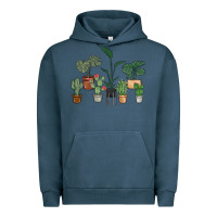 Pigment Midnight Navy just one more plant Urban Hoodie - MaliasSmallBusiness