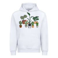 White just one more plant Urban Hoodie - MaliasSmallBusiness