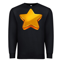 Black 3d golden stars Premium Sweatshirt - AdoDesignShop