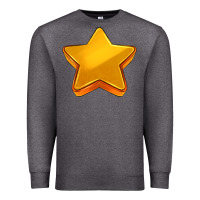Charcoal Heather 3d golden stars Premium Sweatshirt - AdoDesignShop