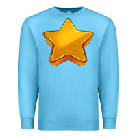 Ocean Blue 3d golden stars Premium Sweatshirt - AdoDesignShop