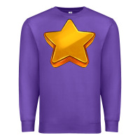Purple 3d golden stars Premium Sweatshirt - AdoDesignShop