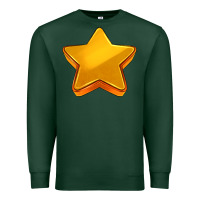 Sports Green 3d golden stars Premium Sweatshirt - AdoDesignShop
