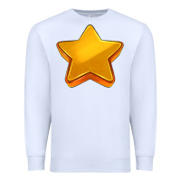 White 3d golden stars Premium Sweatshirt - AdoDesignShop