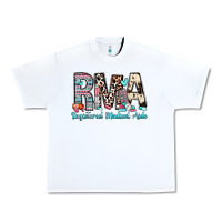 White rma registered medical aide Urban Heavy Tee - Zillion Design Studio