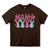 Chocolate Brown easter day mama Heavy Core Tee - CowhideDigitalArt