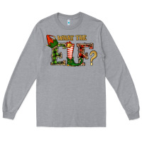 Heather Grey whar the elf  christmas Long Sleeve Tee - RanaPortraitStore