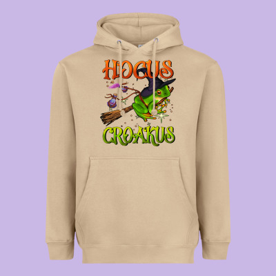 Hocus Croakus Heavyweight Hoodie Designed By Bundleandbundleshop