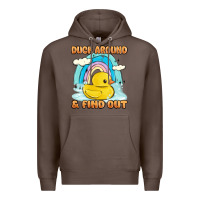 Coffee duck around and find out Premium Hoodie - MaliasSmallBusiness