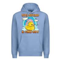 Colony Blue duck around and find out Premium Hoodie - MaliasSmallBusiness