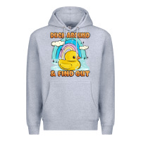Heather Grey duck around and find out Premium Hoodie - MaliasSmallBusiness