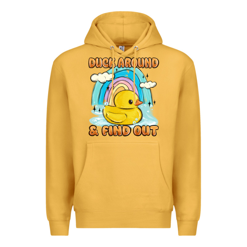 Duck Around And Find Out Premium Hoodie by MaliasSmallBusiness | Teevron
