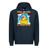 Navy duck around and find out Premium Hoodie - MaliasSmallBusiness