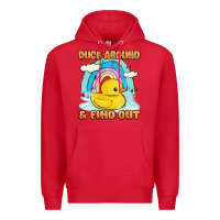 Red duck around and find out Premium Hoodie - MaliasSmallBusiness