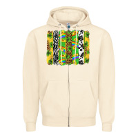 Sandshell St. Patrick's Day brushstrokes Zipper Hoodie - Neo Western