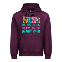 Mauve Wine It's all a mess the house the car Urban Hoodie - MaliasSmallBusiness