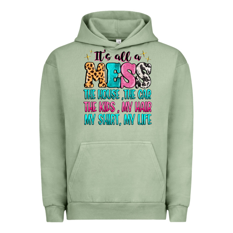 It's All A Mess The House The Car Urban Hoodie by MaliasSmallBusiness | Teevron