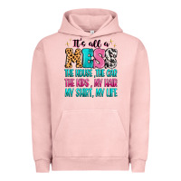 Pigment Salmon It's all a mess the house the car Urban Hoodie - MaliasSmallBusiness