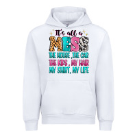 White It's all a mess the house the car Urban Hoodie - MaliasSmallBusiness