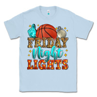 Dusty Blue friday night lights basketball Classic Tee - Zillion Design Studio