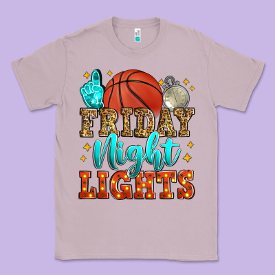 Friday Night Lights Basketball Classic Tee Designed By Zillion Design Studio