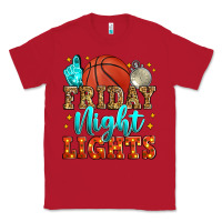 Red friday night lights basketball Classic Tee - Zillion Design Studio